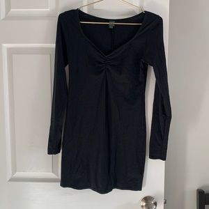 Black long sleeve mini dress size XS